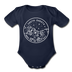 South Dakota Baby Bodysuit - Organic State Design South Dakota Baby Bodysuit - dark navy