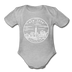 New York Baby Bodysuit - Organic State Design New York Baby Bodysuit - heather gray