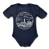 New York Baby Bodysuit - Organic State Design New York Baby Bodysuit - dark navy
