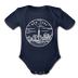 New York Baby Bodysuit - Organic State Design New York Baby Bodysuit - dark navy