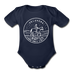 Oklahoma Baby Bodysuit - Organic State Design Oklahoma Baby Bodysuit - dark navy