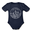 Oklahoma Baby Bodysuit - Organic State Design Oklahoma Baby Bodysuit - dark navy