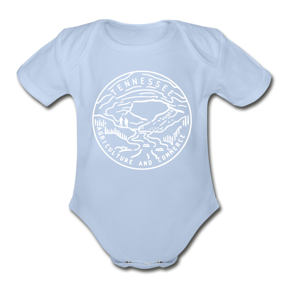 Tennessee Baby Bodysuit - Organic State Design Tennessee Baby Bodysuit - sky