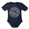 Tennessee Baby Bodysuit - Organic State Design Tennessee Baby Bodysuit - dark navy
