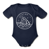 Utah Baby Bodysuit - Organic State Design Utah Baby Bodysuit - dark navy