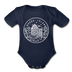 Rhode Island Baby Bodysuit - Organic State Design Rhode Island Baby Bodysuit - dark navy
