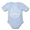 Wyoming Baby Bodysuit - Organic State Design Wyoming Baby Bodysuit - sky