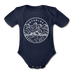 Wyoming Baby Bodysuit - Organic State Design Wyoming Baby Bodysuit - dark navy
