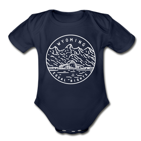 Wyoming Baby Bodysuit - Organic State Design Wyoming Baby Bodysuit