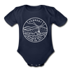 Vermont Baby Bodysuit - Organic State Design Vermont Baby Bodysuit - dark navy