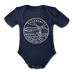 Vermont Baby Bodysuit - Organic State Design Vermont Baby Bodysuit - dark navy
