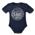 Virginia Baby Bodysuit - Organic State Design Virginia Baby Bodysuit - dark navy