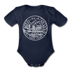 Virginia Baby Bodysuit - Organic State Design Virginia Baby Bodysuit - dark navy