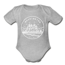 Washington Baby Bodysuit - Organic State Design Washington Baby Bodysuit - heather gray