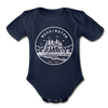Washington Baby Bodysuit - Organic State Design Washington Baby Bodysuit - dark navy