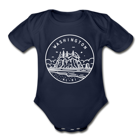 Washington Baby Bodysuit - Organic State Design Washington Baby Bodysuit