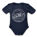 Wisconsin Baby Bodysuit - Organic State Design Wisconsin Baby Bodysuit - dark navy