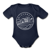 Wisconsin Baby Bodysuit - Organic State Design Wisconsin Baby Bodysuit - dark navy