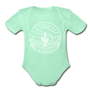 Texas Baby Bodysuit - Organic State Design Texas Baby Bodysuit - light mint