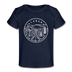Alabama Baby T-Shirt - Organic State Design Alabama Infant T-Shirt - dark navy