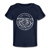 Arizona Baby T-Shirt - Organic State Design Arizona Infant T-Shirt - dark navy