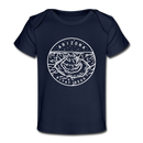 Arizona Baby T-Shirt - Organic State Design Arizona Infant T-Shirt - dark navy