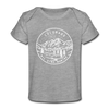 Colorado Baby T-Shirt - Organic State Design Colorado Infant T-Shirt - heather gray