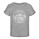 Colorado Baby T-Shirt - Organic State Design Colorado Infant T-Shirt - heather gray