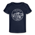 Colorado Baby T-Shirt - Organic State Design Colorado Infant T-Shirt - dark navy