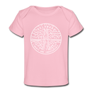 Delaware Baby T-Shirt - Organic State Design Delaware Infant T-Shirt - light pink