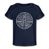 Delaware Baby T-Shirt - Organic State Design Delaware Infant T-Shirt - dark navy