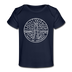 Delaware Baby T-Shirt - Organic State Design Delaware Infant T-Shirt - dark navy