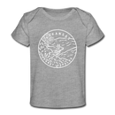 Arkansas Baby T-Shirt - Organic State Design Arkansas Infant T-Shirt - heather gray