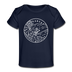 Arkansas Baby T-Shirt - Organic State Design Arkansas Infant T-Shirt - dark navy