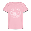 California Baby T-Shirt - Organic State Design California Infant T-Shirt - light pink