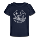 California Baby T-Shirt - Organic State Design California Infant T-Shirt - dark navy