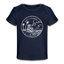 California Baby T-Shirt - Organic State Design California Infant T-Shirt - dark navy
