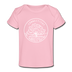 Connecticut Baby T-Shirt - Organic State Design Connecticut Infant T-Shirt - light pink