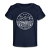 Idaho Baby T-Shirt - Organic State Design Idaho Infant T-Shirt - dark navy