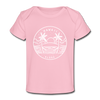 Hawaii Baby T-Shirt - Organic State Design Hawaii Infant T-Shirt - light pink