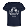 Hawaii Baby T-Shirt - Organic State Design Hawaii Infant T-Shirt - dark navy