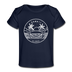Hawaii Baby T-Shirt - Organic State Design Hawaii Infant T-Shirt - dark navy