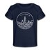 Illinois Baby T-Shirt - Organic State Design Illinois Infant T-Shirt - dark navy