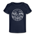 Florida Baby T-Shirt - Organic State Design Florida Infant T-Shirt - dark navy
