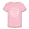 Georgia Baby T-Shirt - Organic State Design Georgia Infant T-Shirt - light pink