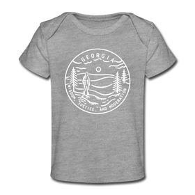 Georgia Baby T-Shirt - Organic State Design Georgia Infant T-Shirt