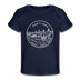 Maryland Baby T-Shirt - Organic State Design Maryland Infant T-Shirt - dark navy