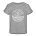 Maine Baby T-Shirt - Organic State Design Maine Infant T-Shirt - heather gray