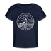 Massachusetts Baby T-Shirt - Organic State Design Massachusetts Infant T-Shirt - dark navy