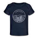 Kentucky Baby T-Shirt - Organic State Design Kentucky Infant T-Shirt - dark navy